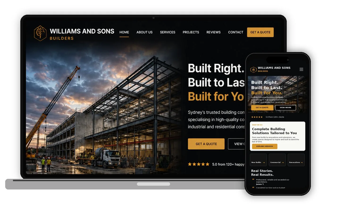 Williams and Sons — after redesign